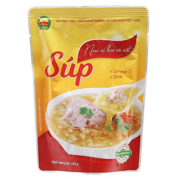 Súp nui Cây Thị vị óc heo, cà rốt