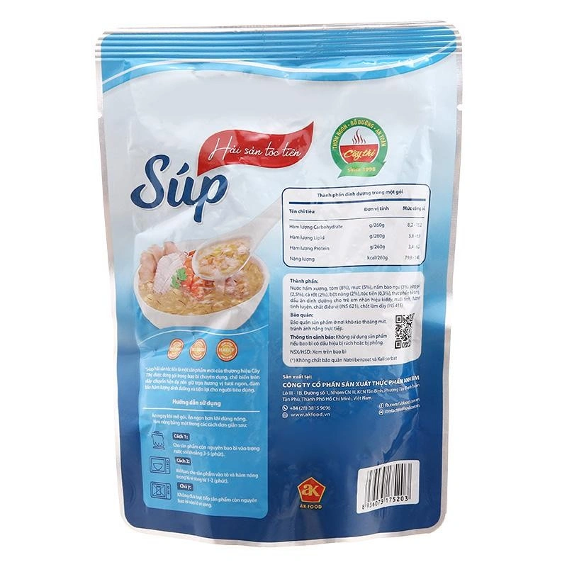 Combo 3 gói súp Cây Thị vị hải sản, tóc tiên 260g (từ 1 tuổi) 7