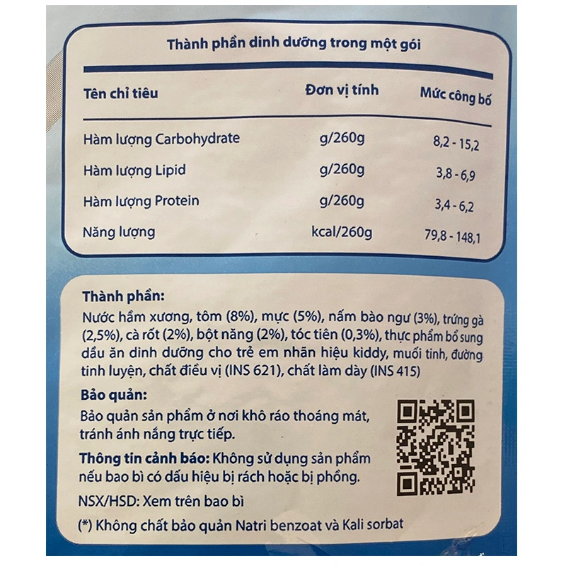 Combo 3 gói súp Cây Thị vị hải sản, tóc tiên 260g (từ 1 tuổi) 9
