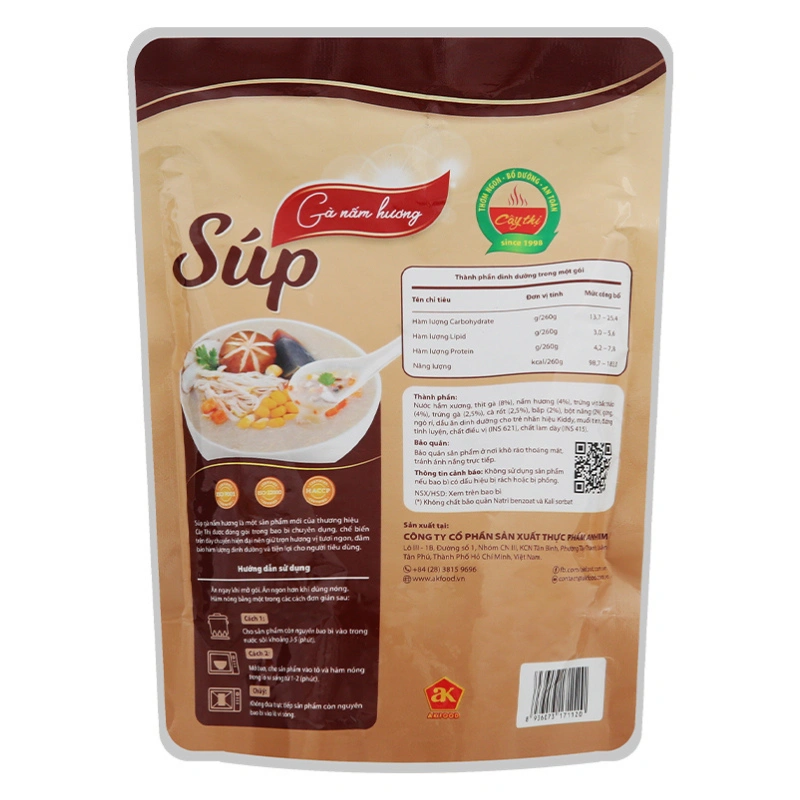 Súp Cây Thị vị gà, nấm hương gói 260g (từ 1 tuổi) 2