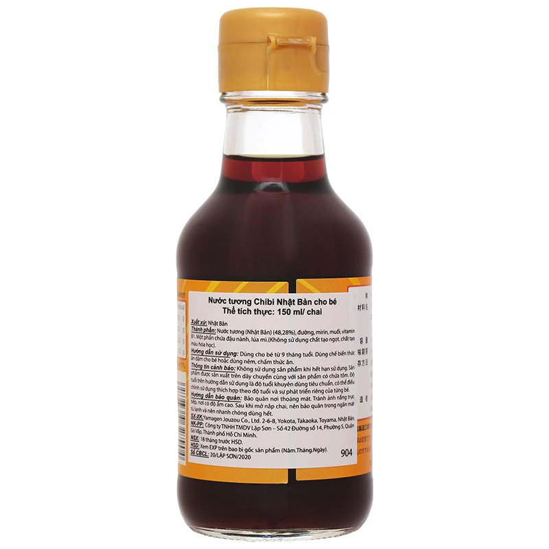 Nước tương ít muối Chibi chai 150 ml 2