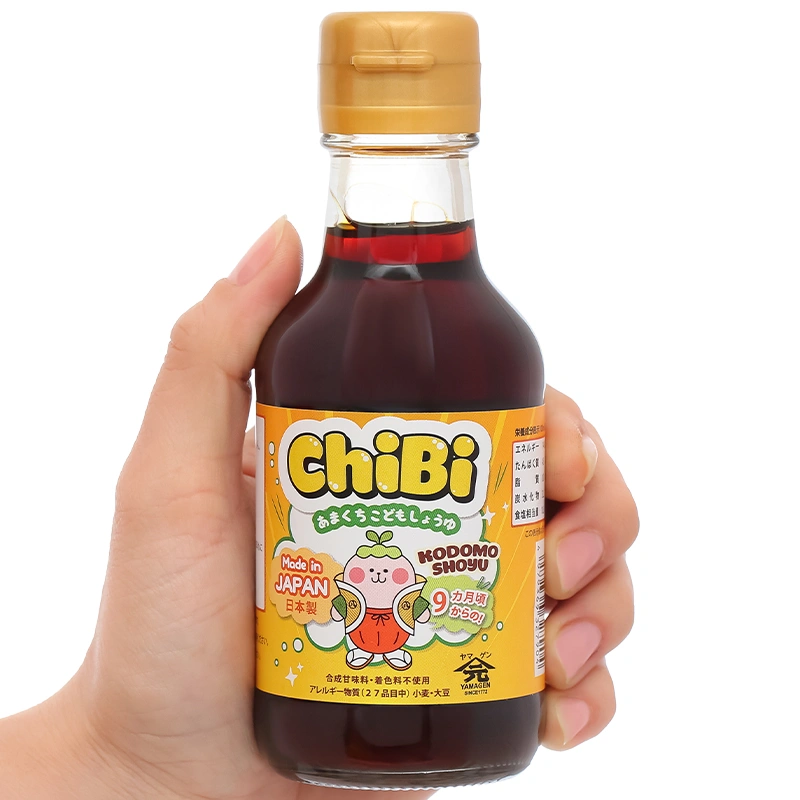 Nước tương ít muối Chibi chai 150 ml 5