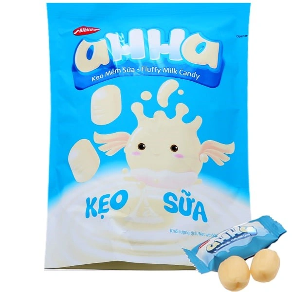 Kẹo mềm Ahha vị sữa gói 60g 1