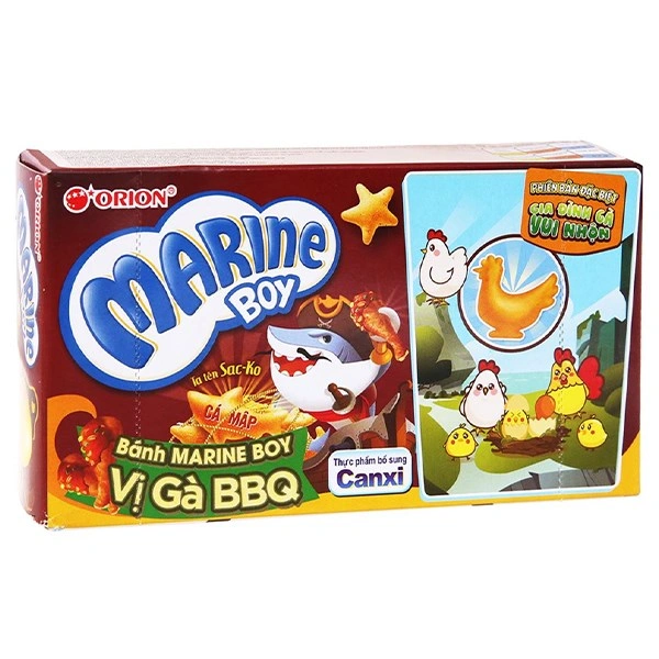 Snack Orion Marine Boy vị gà BBQ gói 35g (từ 4 tuổi) 1