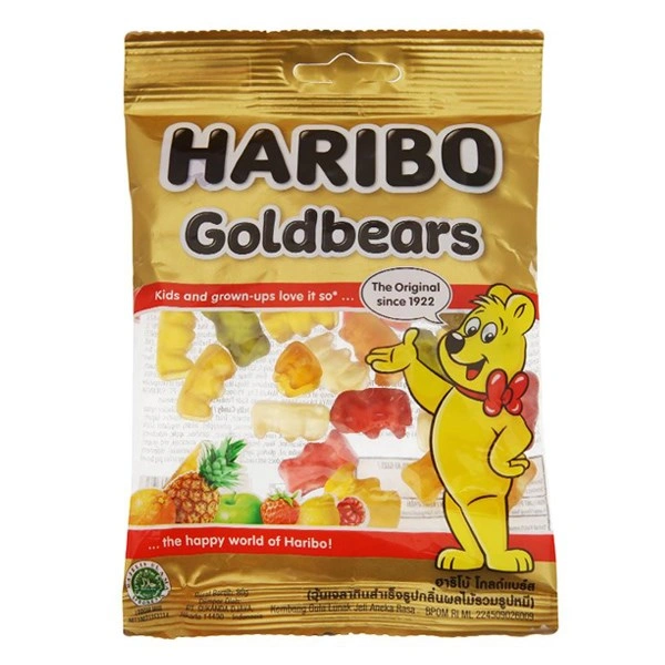 Kẹo dẻo Haribo Goldbears hương trái cây gói 80g (từ 3 tuổi) 1