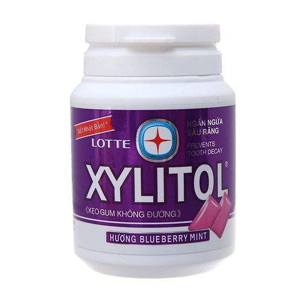 Kẹo singum Lotte Xylitol hương bạc hà, dâu hũ 58g (từ 4 tuổi) 7