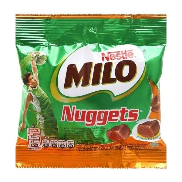 Kẹo socola Nestlé Milo Nuggets gói 25g (từ 3 tuổi) 1
