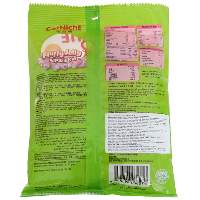 Kẹo xốp marshmallow Corniche Fluffy Jelly hương trái cây gói 70g (từ 3 tuổi) 2