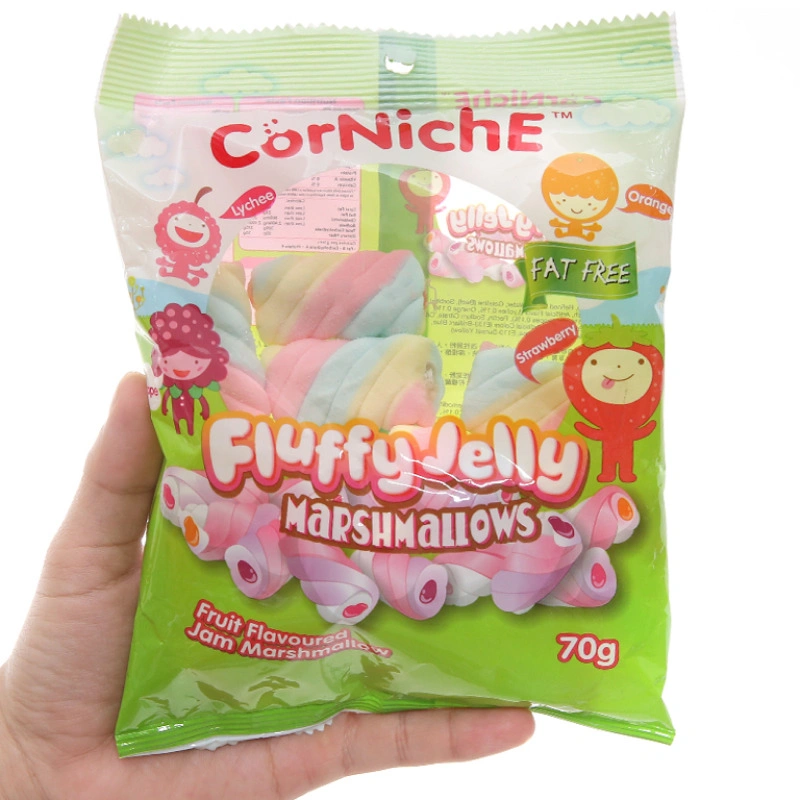 Kẹo xốp marshmallow Corniche Fluffy Jelly hương trái cây gói 70g (từ 3 tuổi) 3