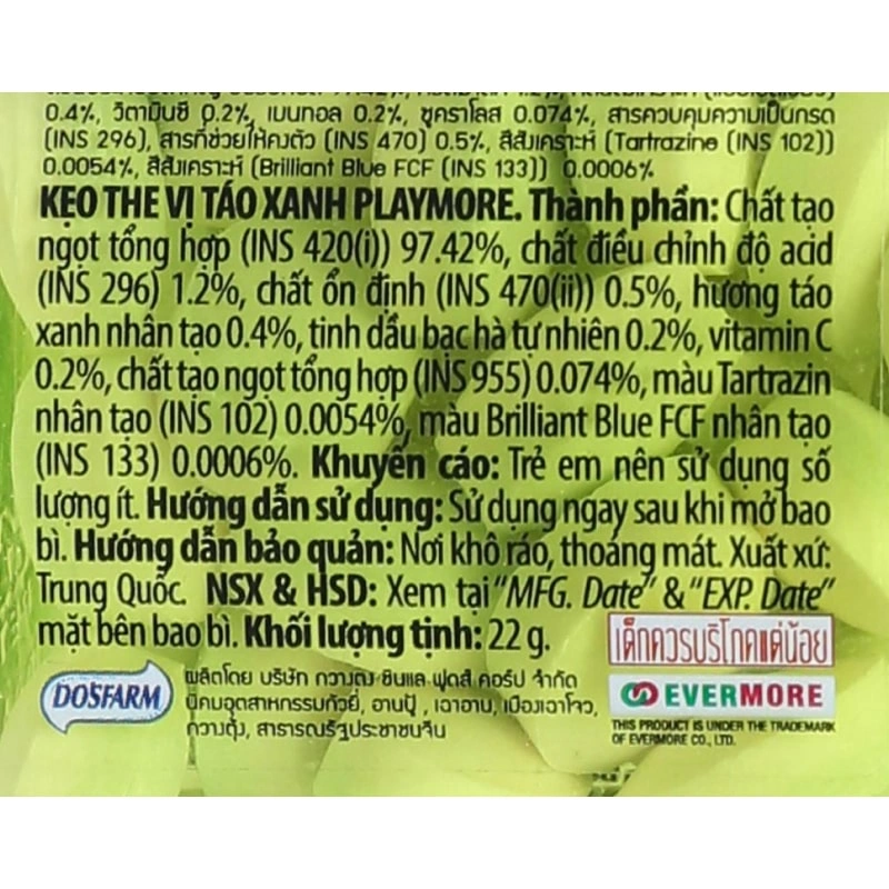 Kẹo the PlayMore hương dưa hấu hũ 22g (từ 3 tuổi) 13