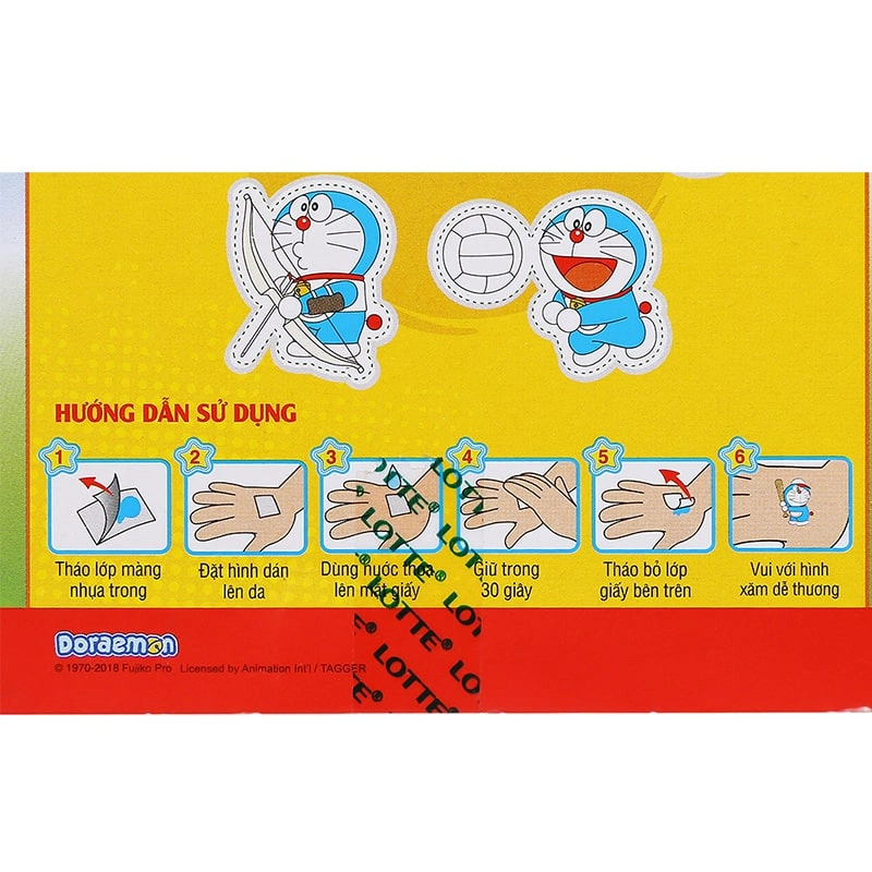Kẹo singum Lotte Doraemon hương cam hộp 9.6g (từ 4 tuổi) 5