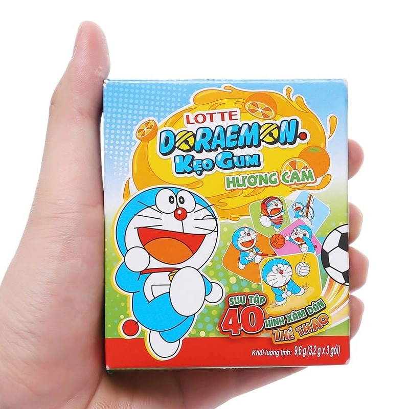 Kẹo singum Lotte Doraemon hương cam hộp 9.6g (từ 4 tuổi) 6