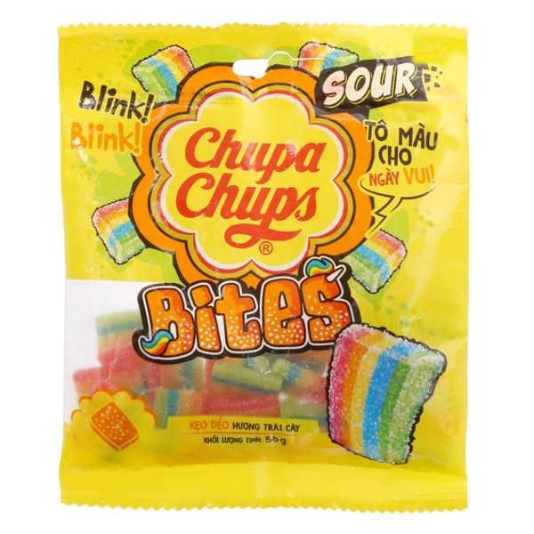 Kẹo dẻo Chupa Chups Bites hương trái cây gói 56g (từ 3 tuổi) 1
