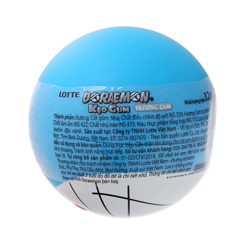 Kẹo singum Lotte Doraemon hương cam hộp 3.2g (từ 3 tuổi) 2
