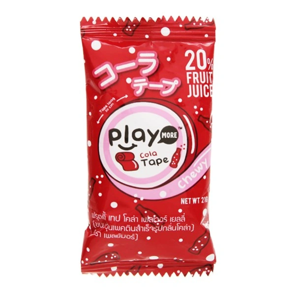 Kẹo dẻo cuộn PlayMore hương cola gói 21g (từ 3 tuổi) 1