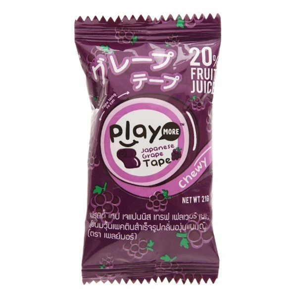 Kẹo dẻo cuộn PlayMore hương dâu gói 21g (từ 3 tuổi) 10
