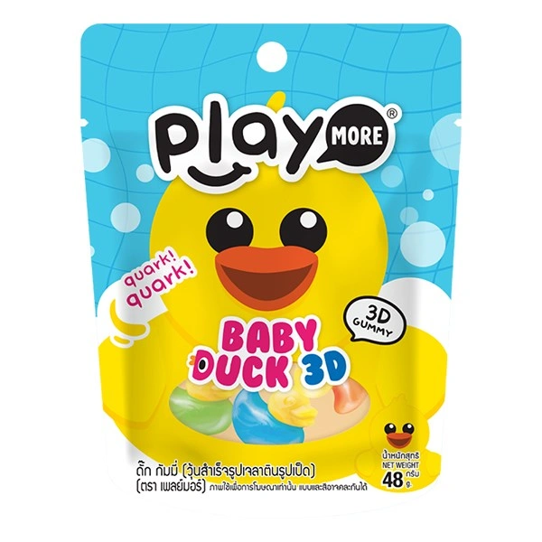 Kẹo dẻo PlayMore Baby Duck hương trái cây gói 48g (từ 3 tuổi) 1