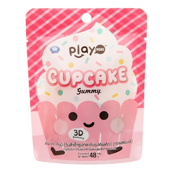 Kẹo dẻo PlayMore Cupcake hương trái cây gói 48g (từ 3 tuổi) 1
