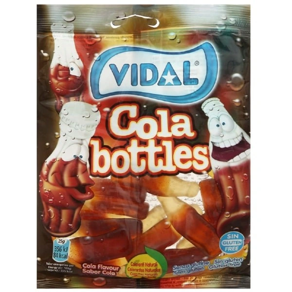Kẹo dẻo Vidal Cola Bottles hương cola gói 100g (từ 3 tuổi) 1