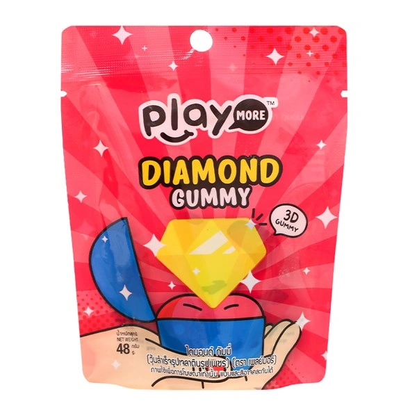 Kẹo dẻo PlayMore Diamond hương dâu gói 48g 1