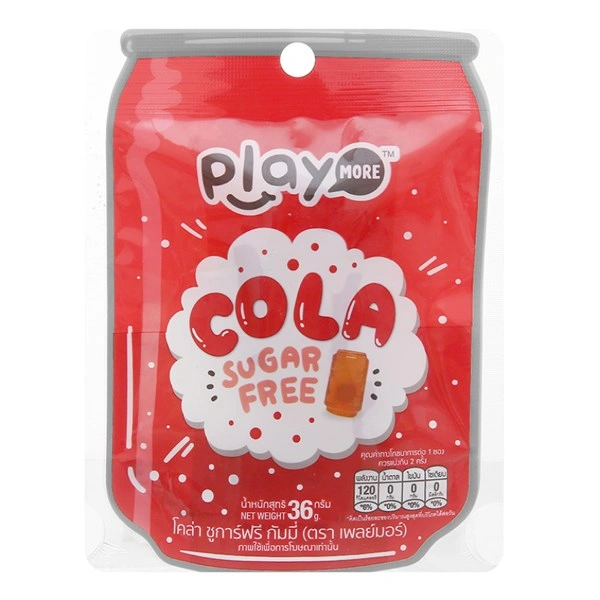 Kẹo dẻo PlayMore hương cola gói 36g 1
