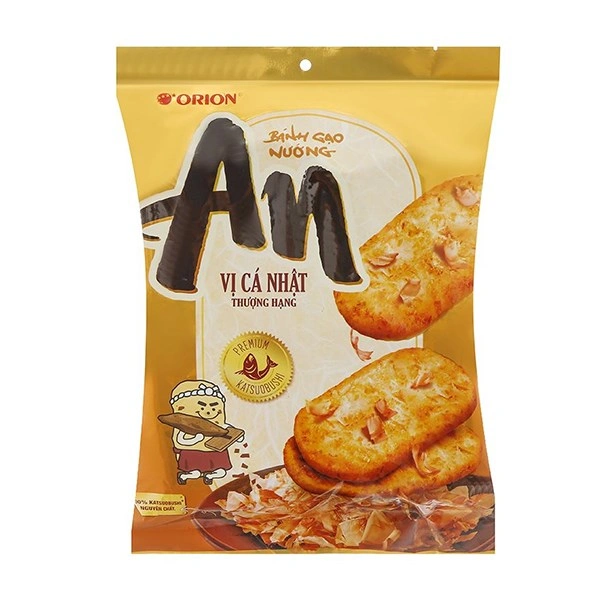 Bánh gạo Orion vị cá nhật thượng hạng gói 117.6g 1