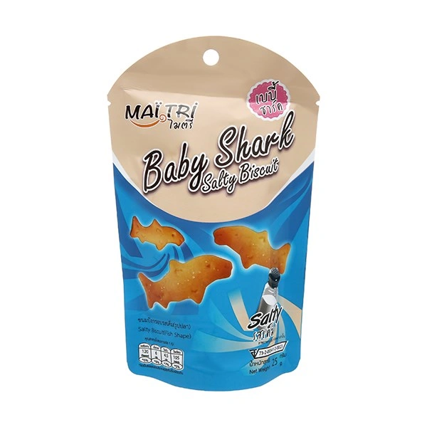 Bánh quy Mai Tri Baby Shark vị mặn gói 25g (từ 4 tuổi) 1