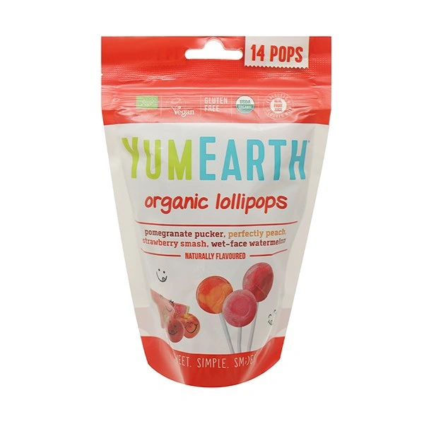 Kẹo mút YumEarth Organic Lollipops 4 hương trái cây gói 85g (từ 3 tuổi) 1