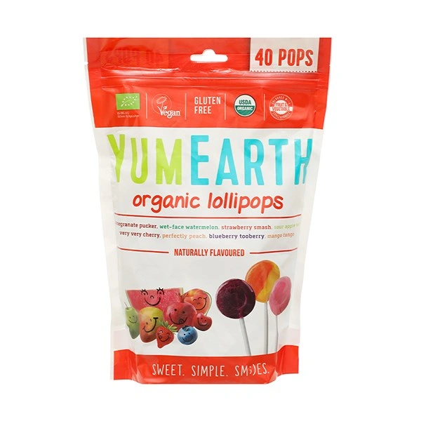 Kẹo mút YumEarth Organic Lollipops 8 hương trái cây gói 241g (từ 3 tuổi) 1