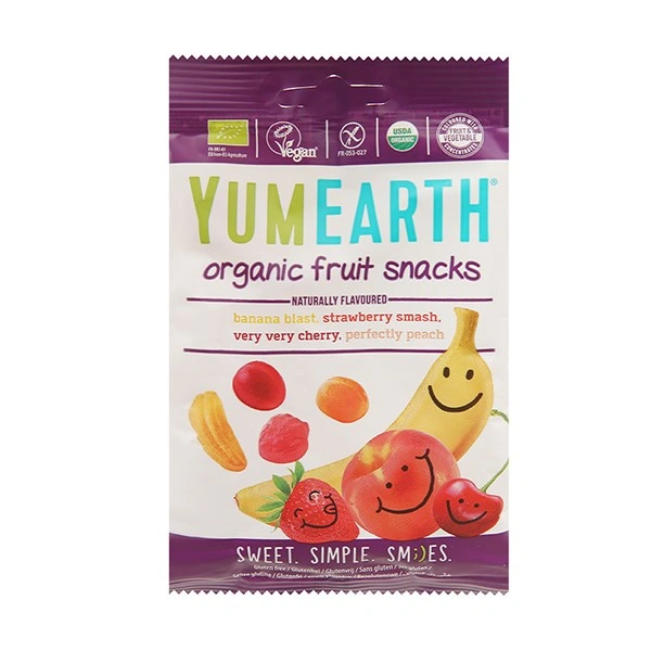 Kẹo dẻo YumEarth Organic Fruit Snack 4 hương trái cây gói 50g (từ 3 tuổi) 1