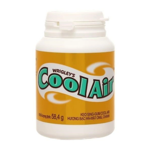Kẹo singum Cool Air hương bạc hà, mật ong và chanh hũ 58.4g (từ 3 tuổi) 1