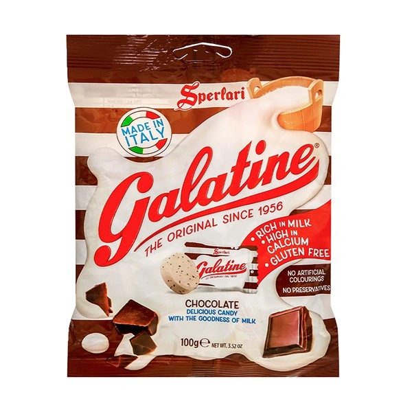Kẹo cứng Galatine hương sữa socola gói 100g (từ 3 tuổi) 1