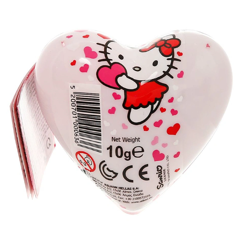 Kẹo đồ chơi trái tim Relkon Hello Kitty hương dâu, cam hộp 10g (từ 3 tuổi) 2