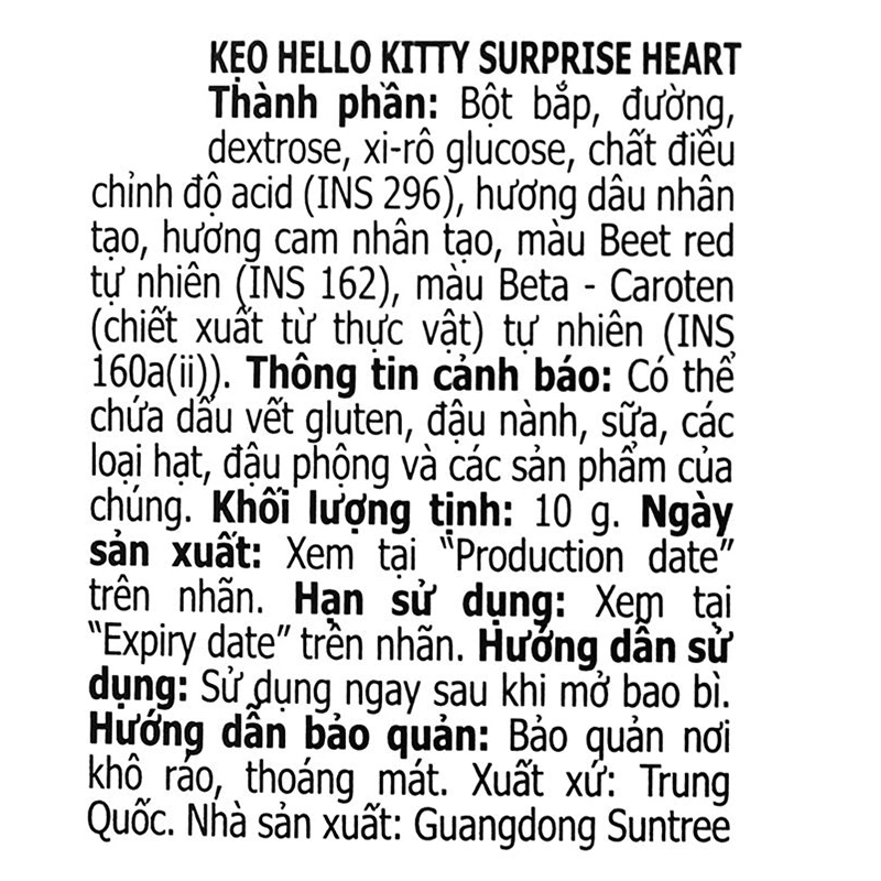 Kẹo đồ chơi trái tim Relkon Hello Kitty hương dâu, cam hộp 10g (từ 3 tuổi) 5