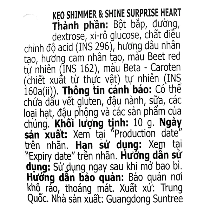 Kẹo đồ chơi trái tim Relkon Shimmer & Shine Surprise Heart hương dâu, cam hộp 10g (từ 3 tuổi) 6