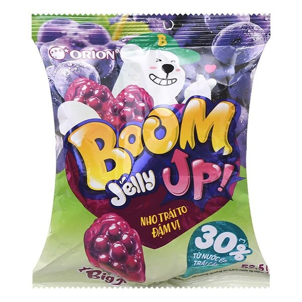 Kẹo dẻo Orion Boom Jelly Up hương dâu gói 52.5g (từ 2 tuổi) 3