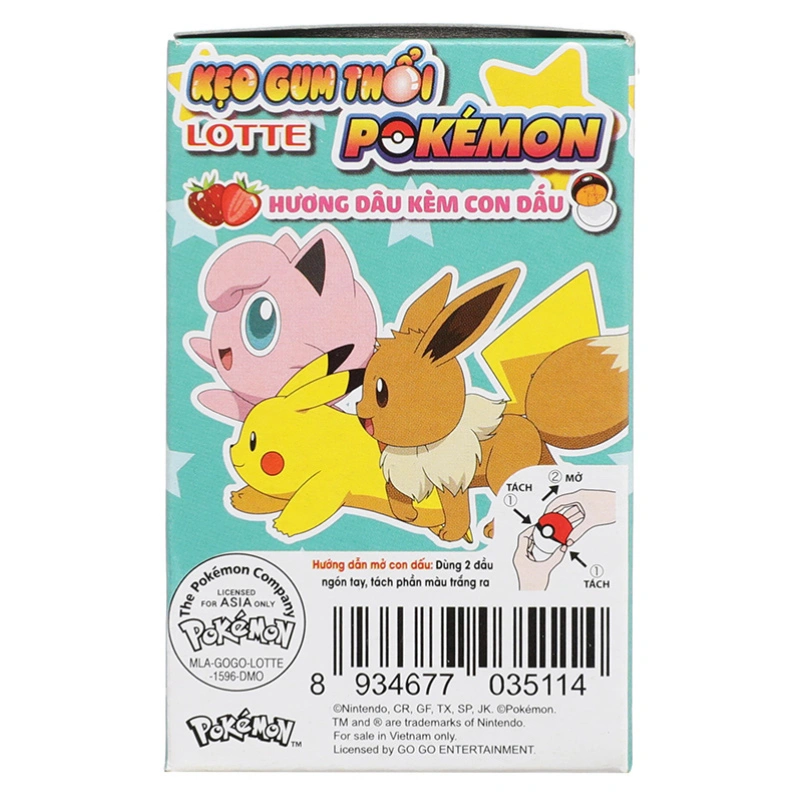 Kẹo đồ chơi Lotte Pokémon hương dâu hộp 3g (từ 3 tuổi) - Màu ngẫu nhiên 7