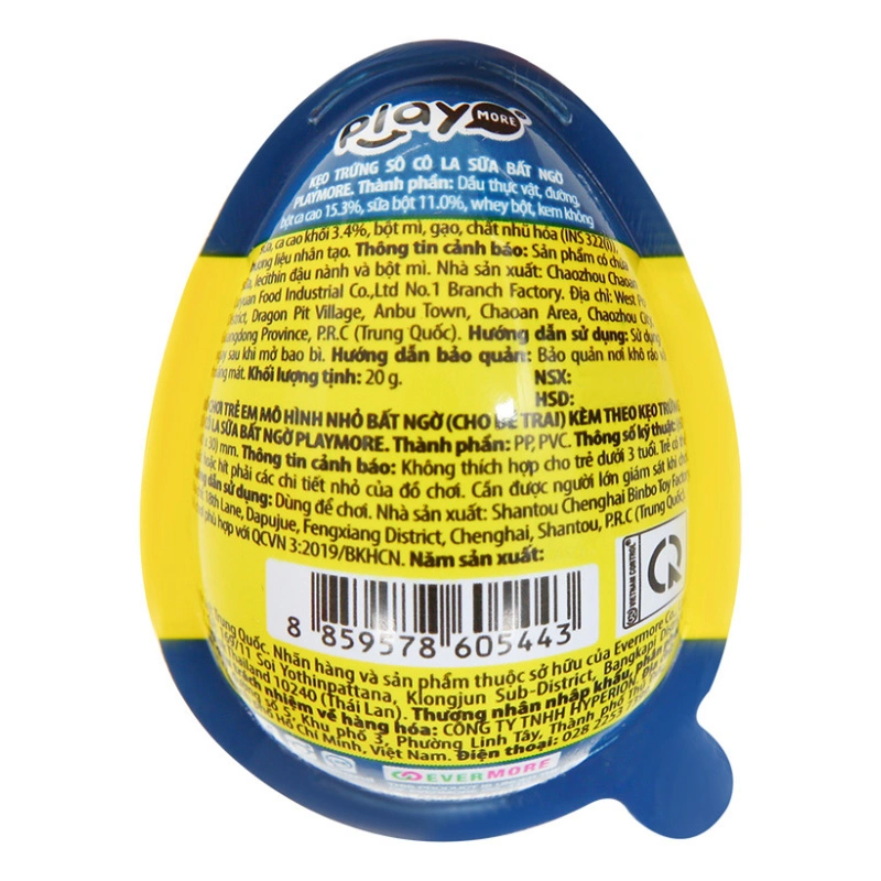 Kẹo đồ chơi trứng PlayMore hương socola hộp 20g (từ 3 tuổi) - Màu ngẫu nhiên 3