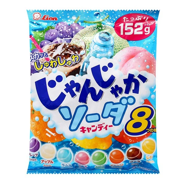 Kẹo cứng Lion Soda hương trái cây gói 152g (từ 3 tuổi) 1