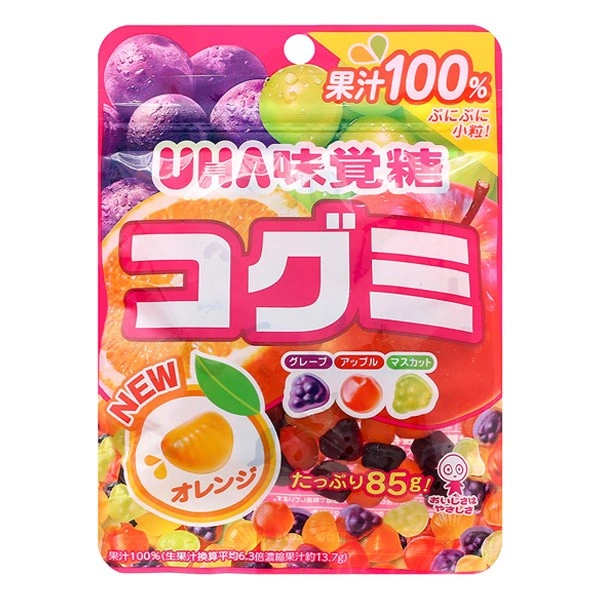 Kẹo dẻo UHA Kogumi hương trái cây gói 85g (từ 3 tuổi) 1