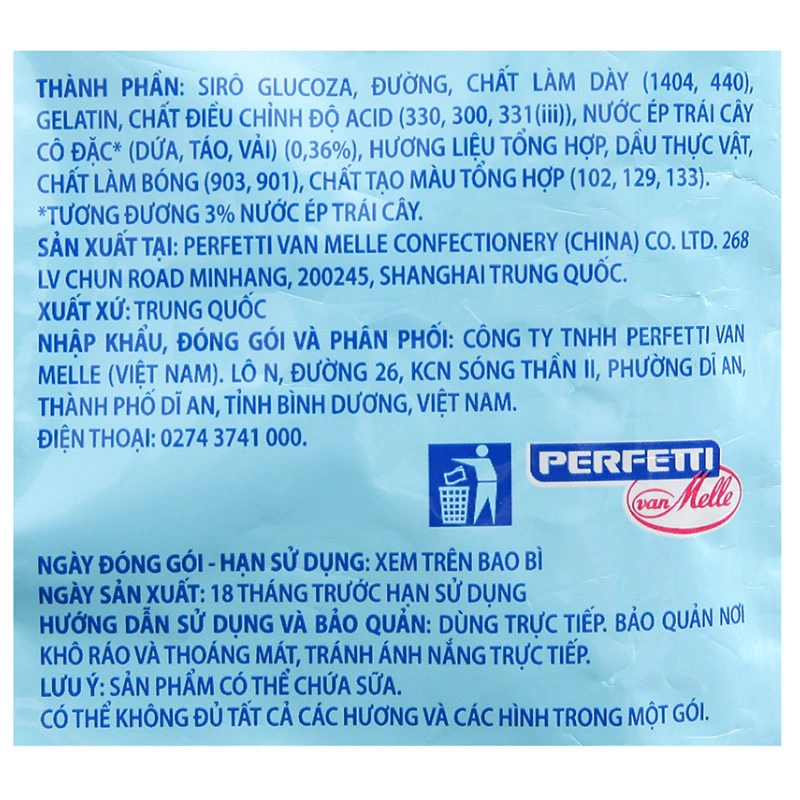 Kẹo dẻo Alpenliebe Jelly biển xanh long lanh hương trái cây gói 90g (từ 2 tuổi) 5