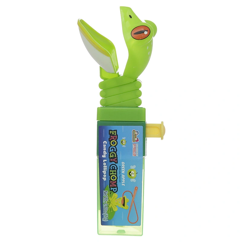 Kẹo đồ chơi hình con ếch Kidsmania hương táo, dâu và mâm xôi que 17g (từ 3 tuổi) - Màu ngẫu nhiên 2