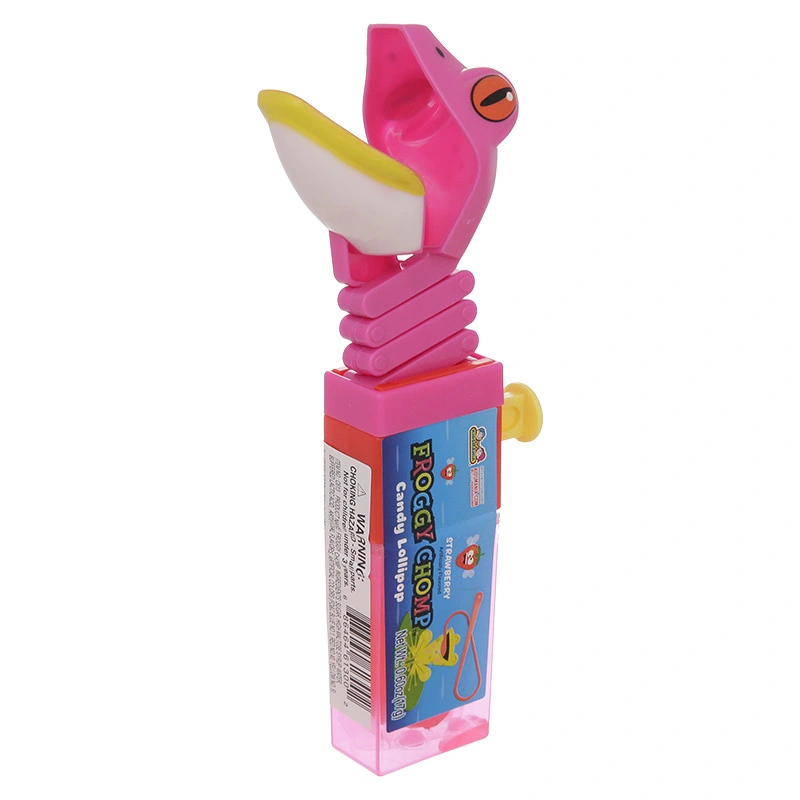 Kẹo đồ chơi hình con ếch Kidsmania hương táo, dâu và mâm xôi que 17g (từ 3 tuổi) - Màu ngẫu nhiên 4