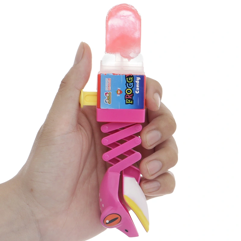 Kẹo đồ chơi hình con ếch Kidsmania hương táo, dâu và mâm xôi que 17g (từ 3 tuổi) - Màu ngẫu nhiên 9
