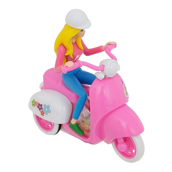 Kẹo đồ chơi xe tay ga scooter Shantou Juqi hương dâu hộp 4g (từ 3 tuổi) - Màu ngẫu nhiên 1