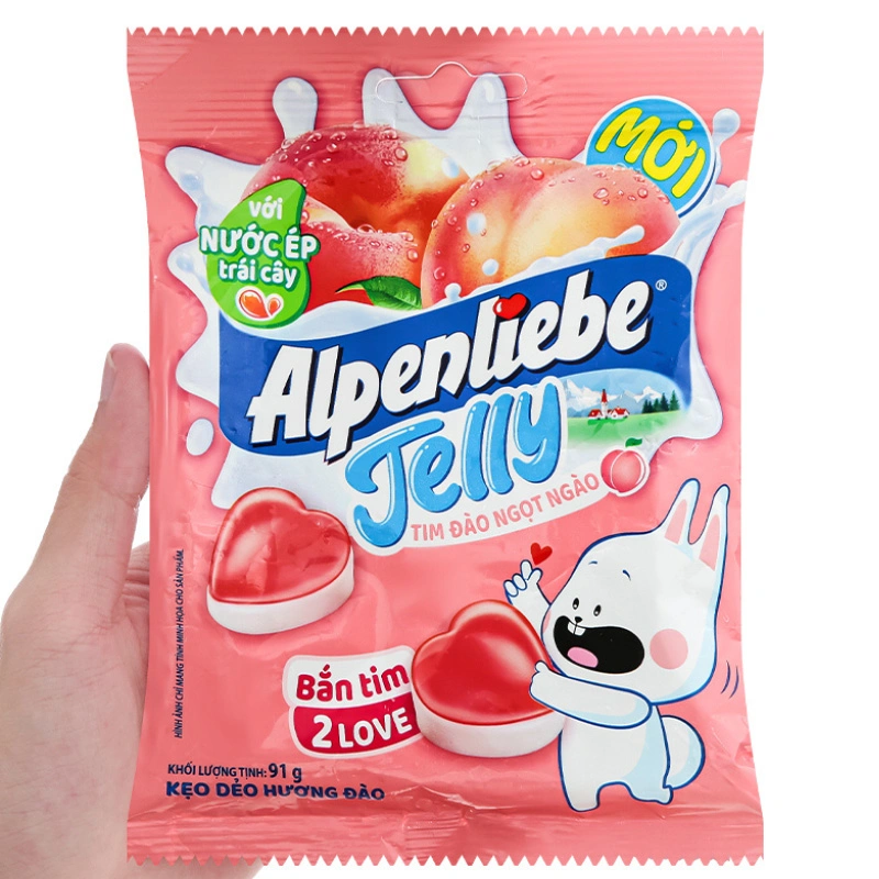 Kẹo dẻo Alpenliebe Jelly biển xanh long lanh hương trái cây gói 90g (từ 2 tuổi) 7
