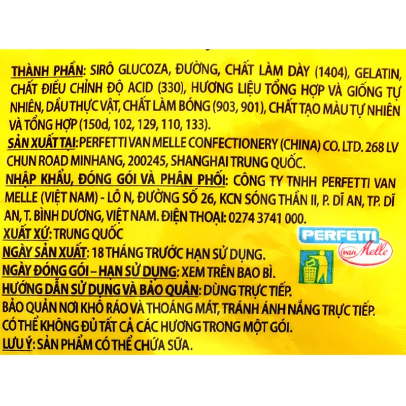 Kẹo dẻo Chupa Chups 5 Mix hương hỗn hợp gói 90g (từ 3 tuổi) 4