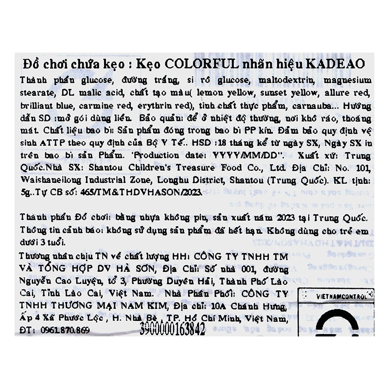 Kẹo đồ chơi lục lạc thỏ Shantou Juqi Colorful hương trái cây hộp 5g (từ 3 tuổi) - Màu ngẫu nhiên 9