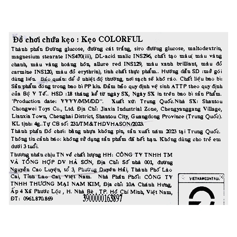 Kẹo đồ chơi con bướm Shantou Juqi Colorful hương trái cây hộp 4g (từ 3 tuổi) - Màu ngẫu nhiên 10