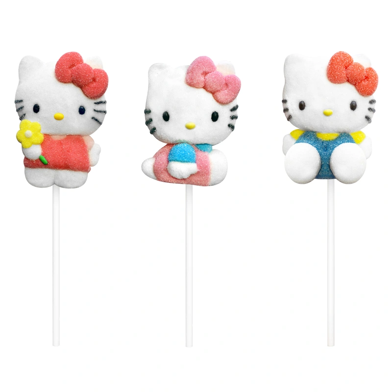 Kẹo xốp marshmallow Relkon Hello Kitty hương dâu que 45g (từ 3 tuổi) - Giao mẫu ngẫu nhiên 3